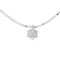 Collana Fanton Gioielli Donna PUNTO LUCE DIAMANTI in Oro Diamante 0.10 Ct COOR-190-52 - COOR-190-52